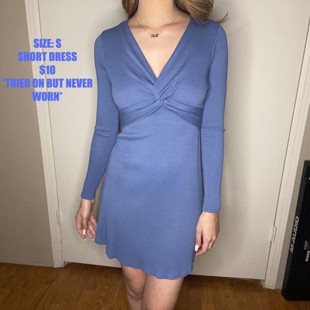 Blue Short Dress